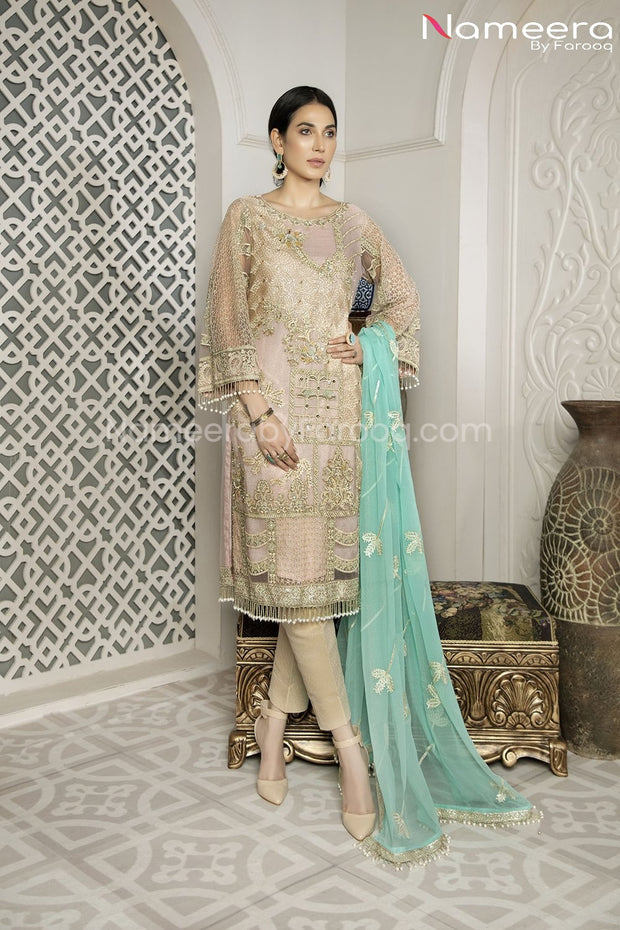 Pakistani Designer Party Wear Dress for Girls Overall Look