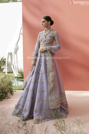 Pakistani Designer Purple Lehnga Bridal Dress 2022