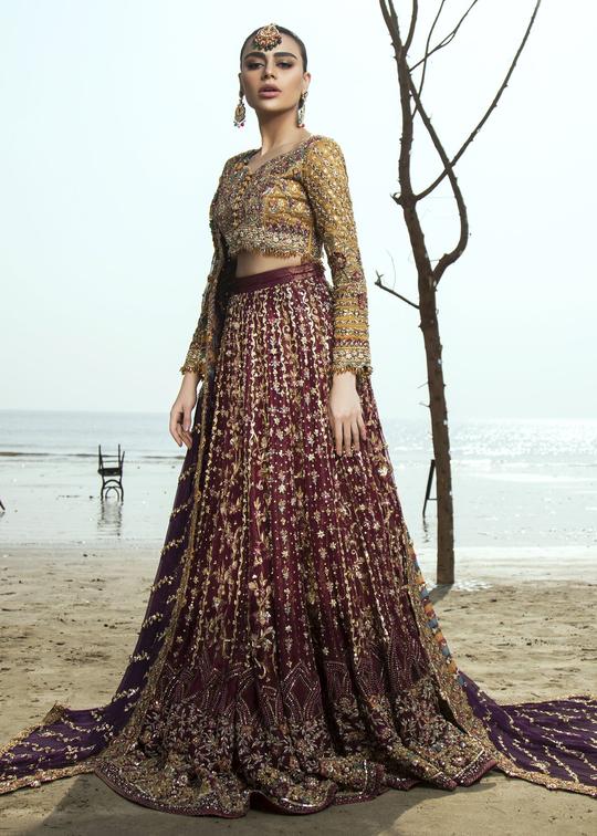 Pakistani Designer Red Lehnga Choli for Wedding