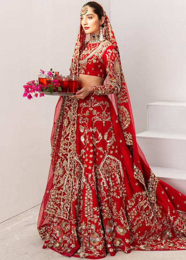 Pakistani Designer  Red Lehnga For Wedding 