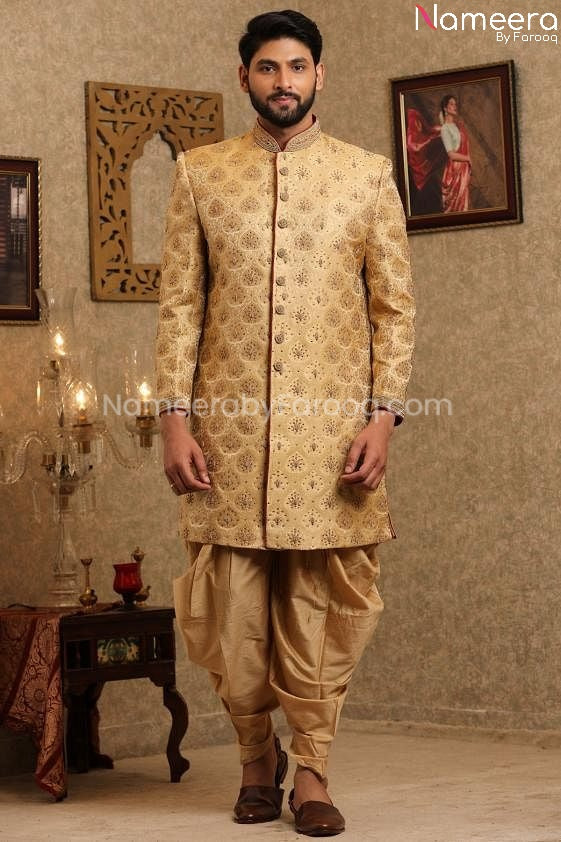 Pakistani Designer Sherwani for Groom Online 