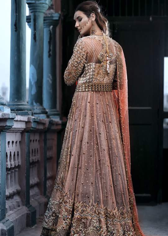 Pakistani Designer Traditional Bridal Wear Backside