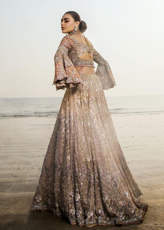 Pakistani Designer Wedding Lehnga Choli Backside