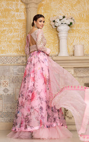 Pakistani Digital Printed Lehnga Choli Backside 
