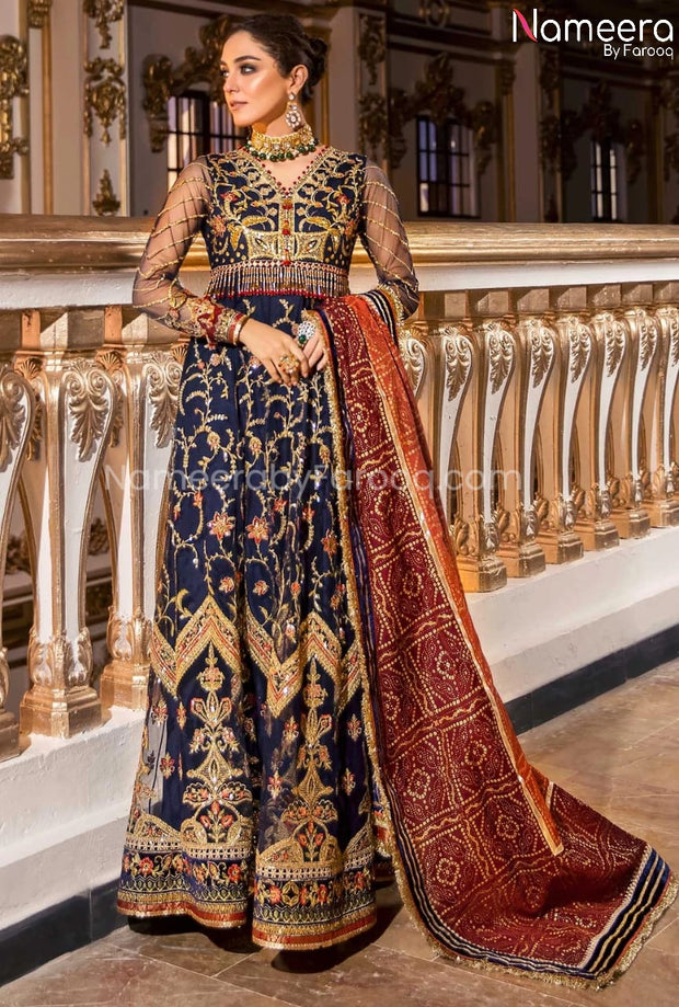 Pakistani Dress Frock for Wedding Party Online