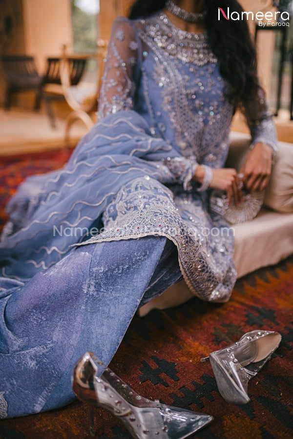 Pakistani Dress Online for Wedding Party 2021 Trouser Look