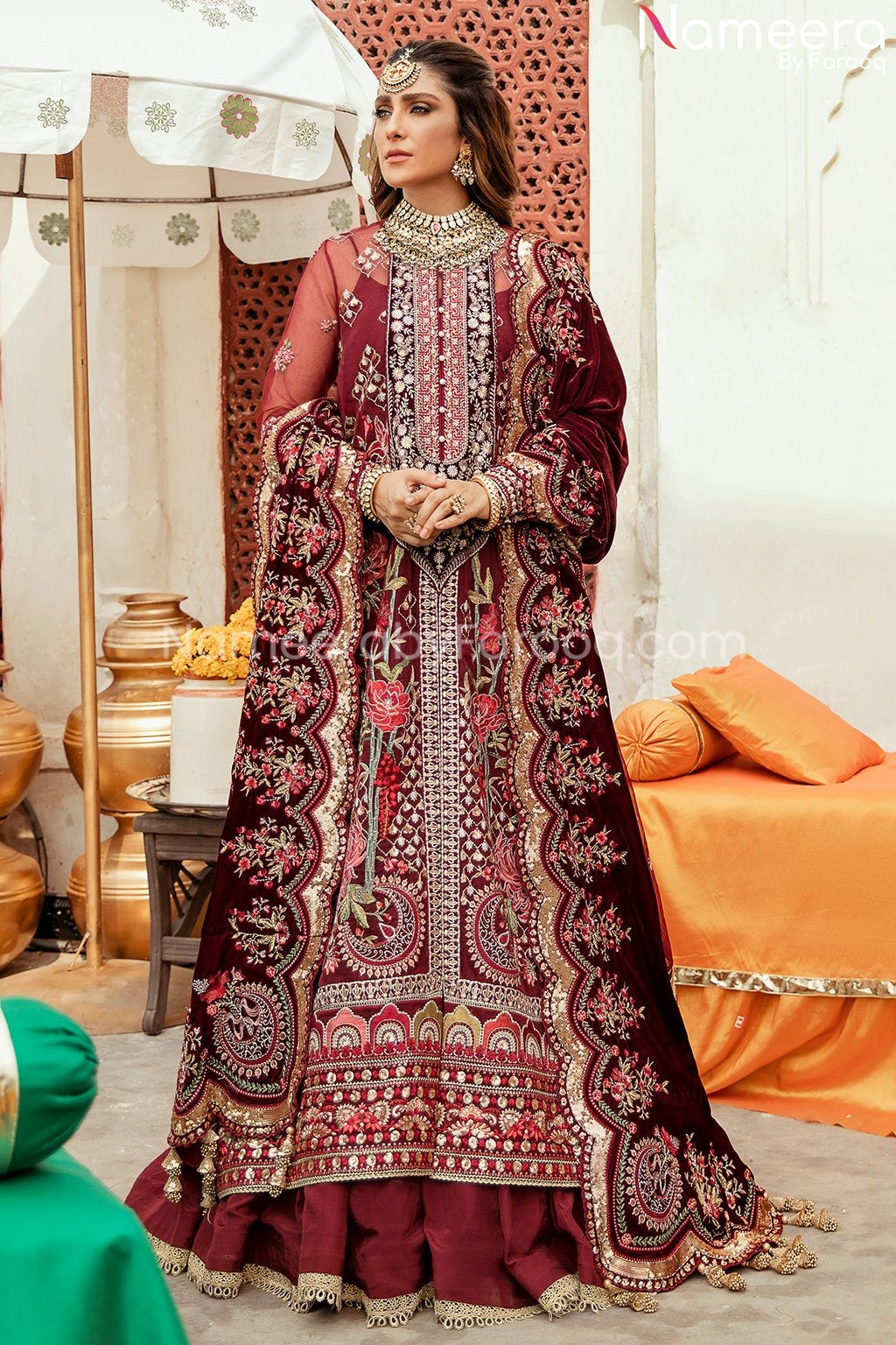 Sharara with Long Shirt by Pakistani Designer PF210