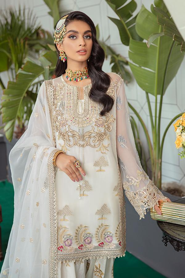 Simple Beautiful Pakistani Dresses Formal Pakistani Dresses In White Color Designer Online 2021 Nameera By Farooq Simple Beautiful Pakistani Dresses Formal Pakistani Dresses In White Color Designer Online 2021 Nameera By Farooq