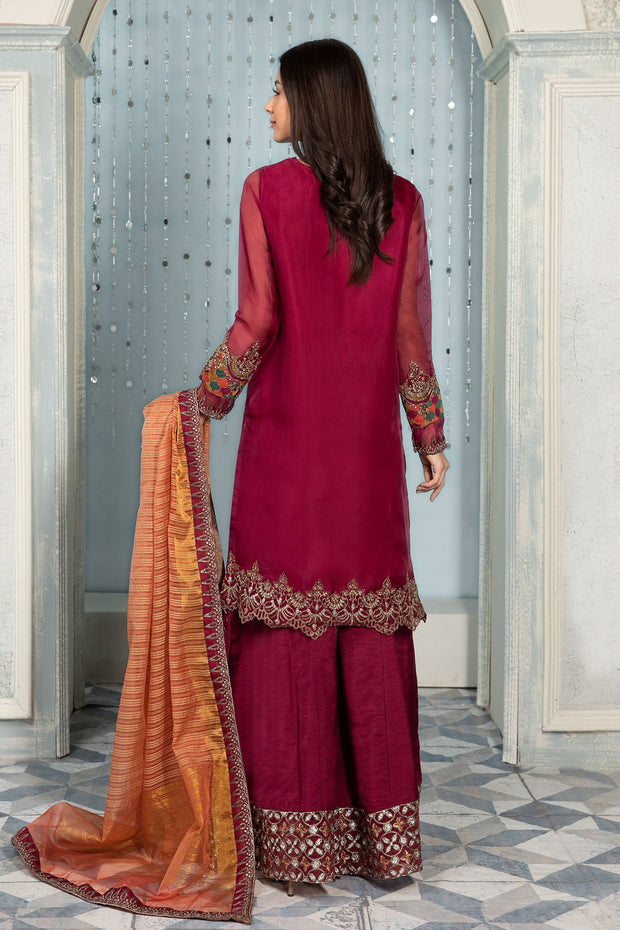 Pakistani Dress in Sharara Kameez and Dupatta Style Online