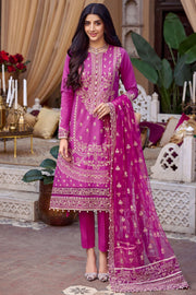 Pakistani Eid Dress Fuchsia Embroidered kameez with Trousers