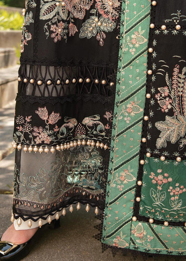 Black and Green Lawn Salwar Kameez Pakistani Eid Dress LARGE Black and Green Lawn Salwar Kameez Pakistani Eid Dress LARGE