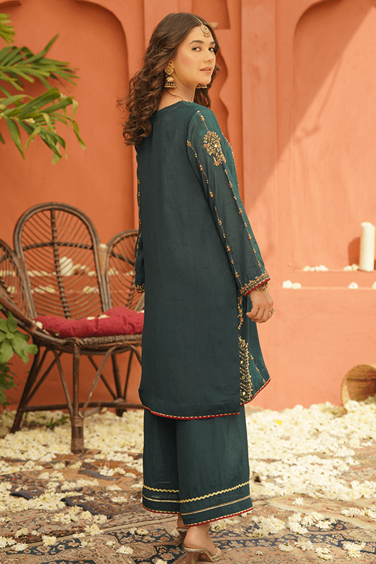Pakistani Eid Dresses in Blue Kameez Salwar