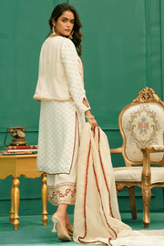 Pakistani Eid Dresses in White Kameez Salwar