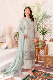 Pakistani Eid Dress in Blue Kameez Trouser Style