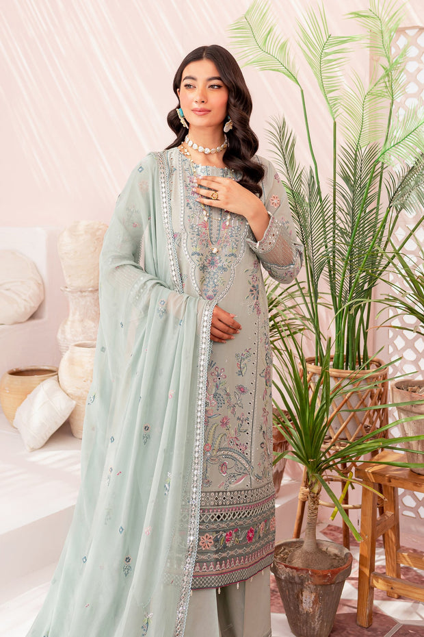 Pakistani Eid Dress in Kameez Trouser Style