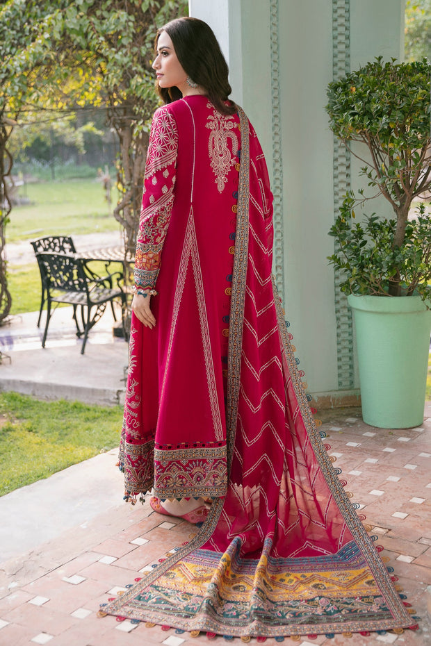 Pakistani Eid Dress in Pink Kameez and Trouser Style Online