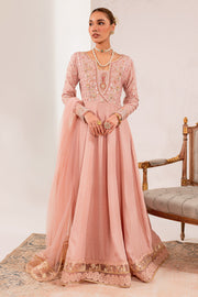 Pakistani Eid Dress in Raw Silk Soft Pink Pishwas Style
