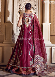 Pakistani Embellished Bridal Dress Online 2021 Backside View