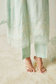 Pakistani Embroidered Blue Salwar Kameez with Dupatta Online