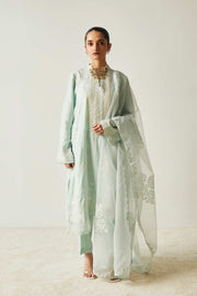 Pakistani Embroidered Blue Salwar Kameez with Dupatta