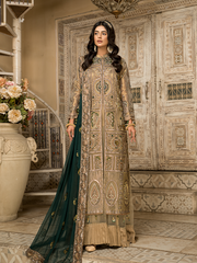 Pakistani Embroidered Gown With Sharara Wedding Dress 2023
