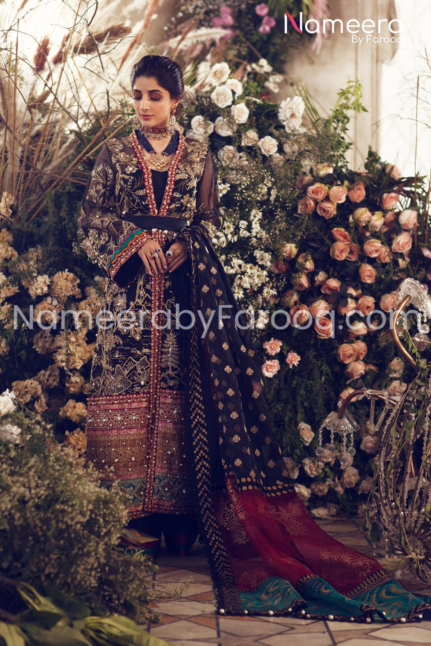Pakistani Embroidered Gown