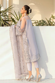 Pakistani Embroidered Heather Purple Kameez Capri Party Wear 2023