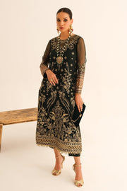 Pakistani Embroidered Long Kameez With Capri and Dupatta