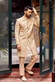 Pakistani Embroidered Sherwani Dress for Groom