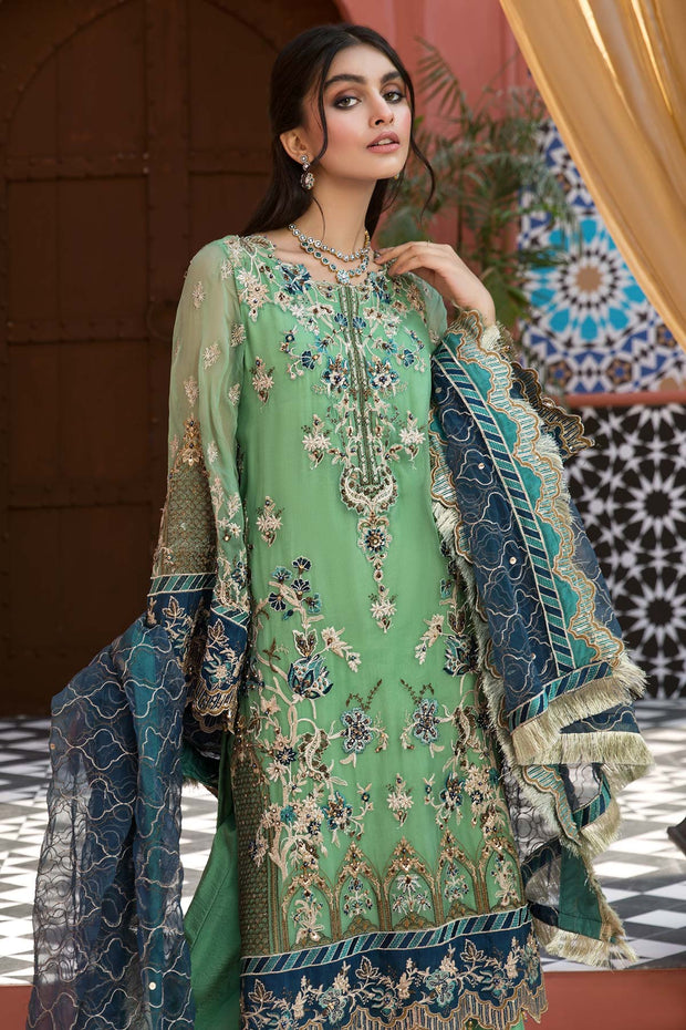 Pakistani Embroidered Short Shirt with Sharara 2022
