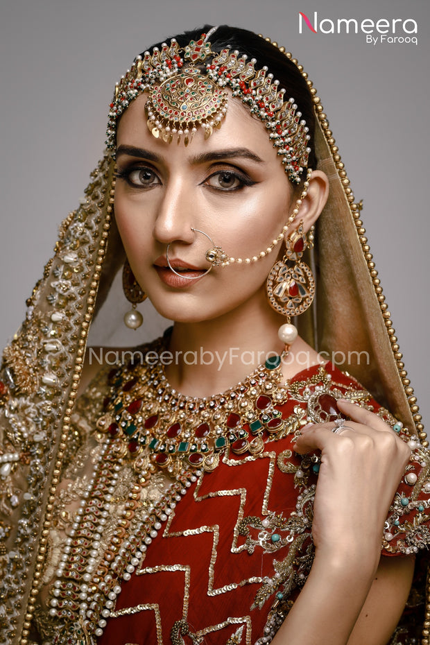 Pakistani Embroidered Lehenga