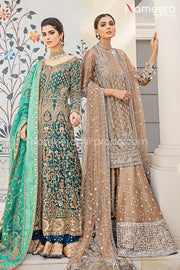 Pakistani Frock with Bridal Gharara Online