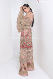 Pakistani Front-Open Baggy Tulle Jacket Dress