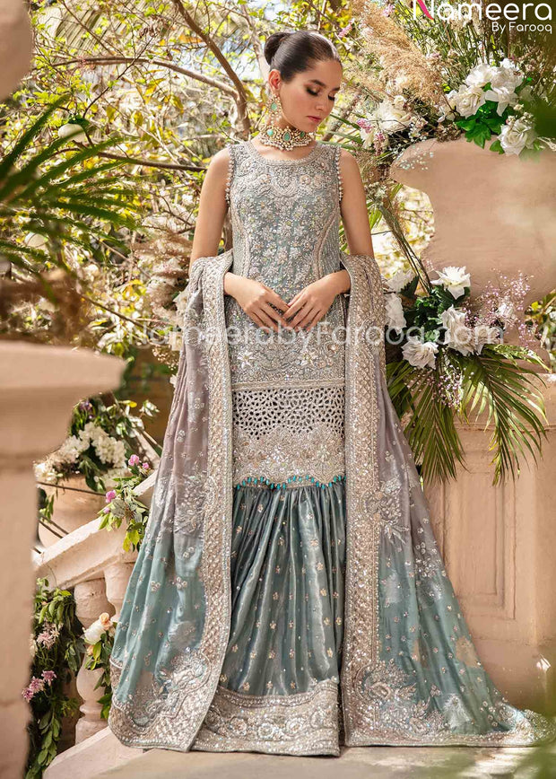 pakistani gharara dress