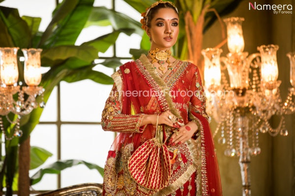 Endearing Pakistani Gharara Online For Wedding Party 
