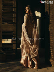 Pakistani Gold Wedding Dress