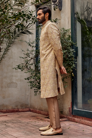 Pakistani Groom Dress in Premium Karandi Sherwani Style Online