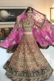 Pakistani Heavy Bridal Lehnga Choli for Wedding