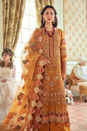 Pakistani Kameez with Palazzo in Orange Shade Online