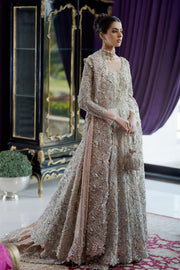 Pakistani Latest Bridal Maxi for Wedding in Peach Color