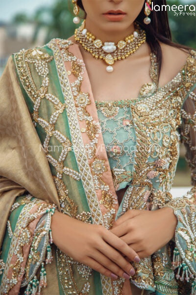 Pakistani Latest Party Wear Dresses Online 2021 with Embroidery Dupatta