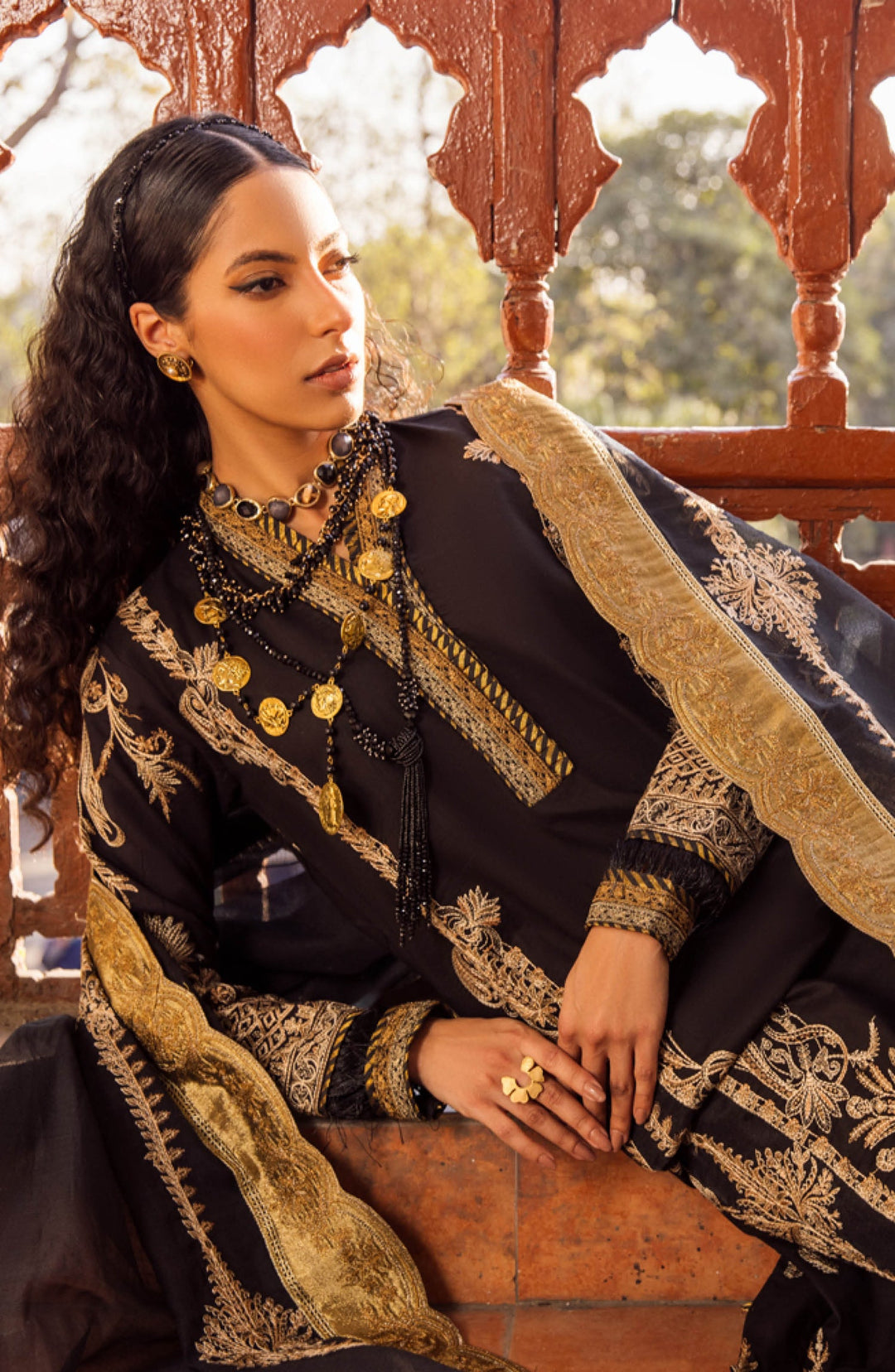 Pakistani Lawn Suit in Kameez and Trouser Style
