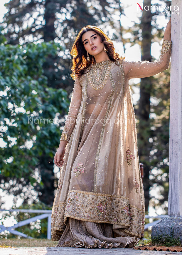 Pakistani Lehenga Bridal Dress Online for Women  Front Ghera Look