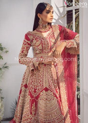 Pakistani Lehenga Bridal with Choli for Wedding Front Embroidery