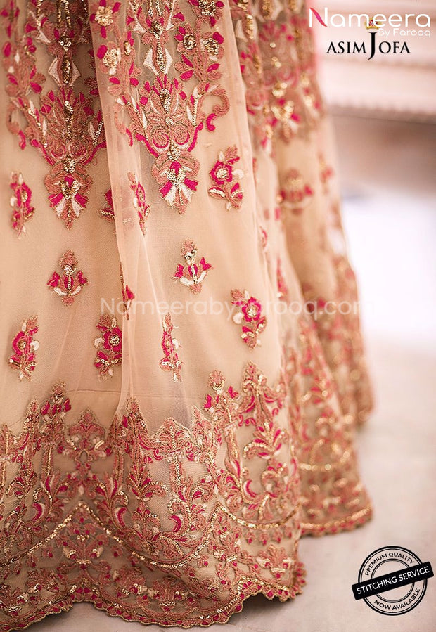Pakistani Lehenga Choli for Girls with Embroidery Look