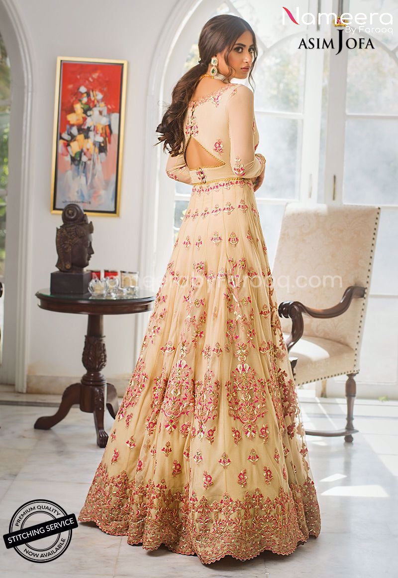 Pakistani Lehenga Choli for Girls with Embroidery Cutwork Choli