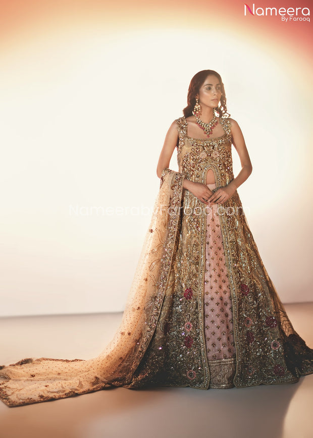 Buy Pakistani Wedding Choli Lehenga for Girls 2021 Online – Nameera by  Farooq