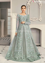 Pakistani Lehenga Dress with Open Shirt Online