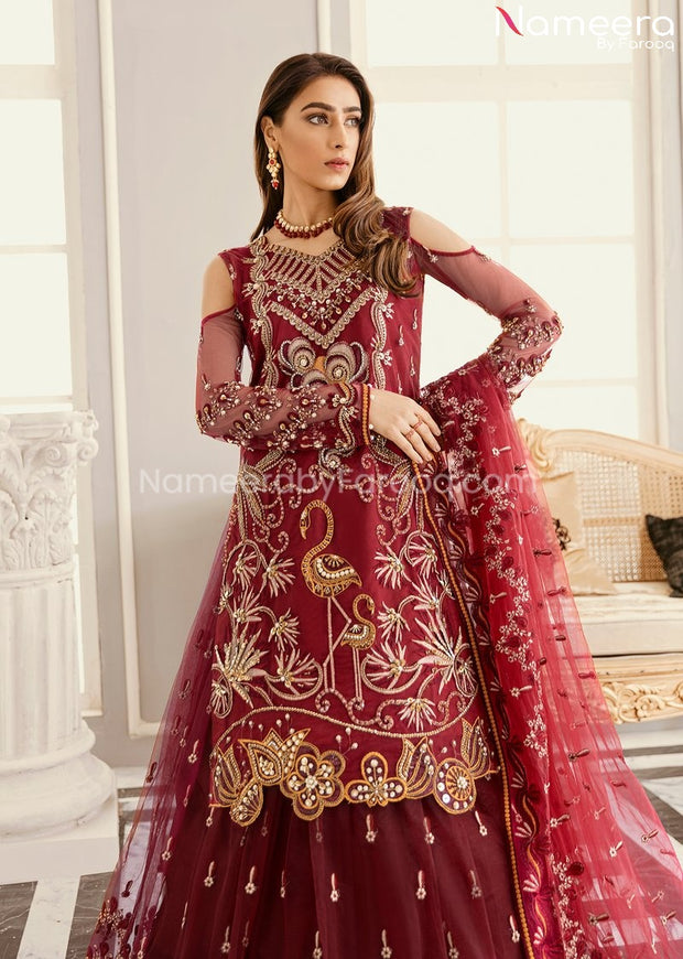 Pakistani Lehenga Online for Wedding Party 2021 Front Look