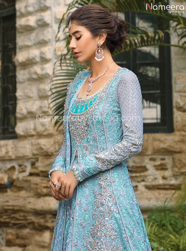 Pakistani Lehenga for Bride Online Shopping Side Look
